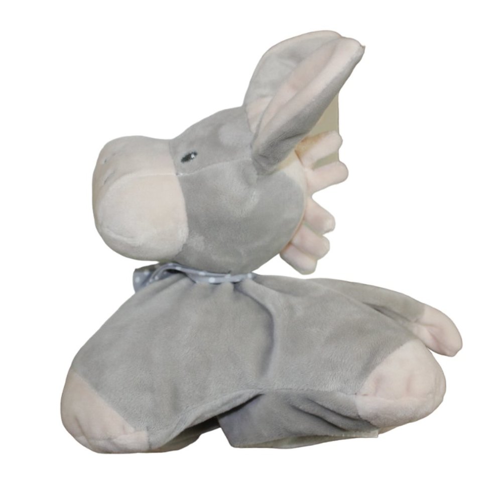 Nattou Belgium Donkey Horse Plush Baby Infant Stuffed Toy Gray Lovey 8" NWT RARE